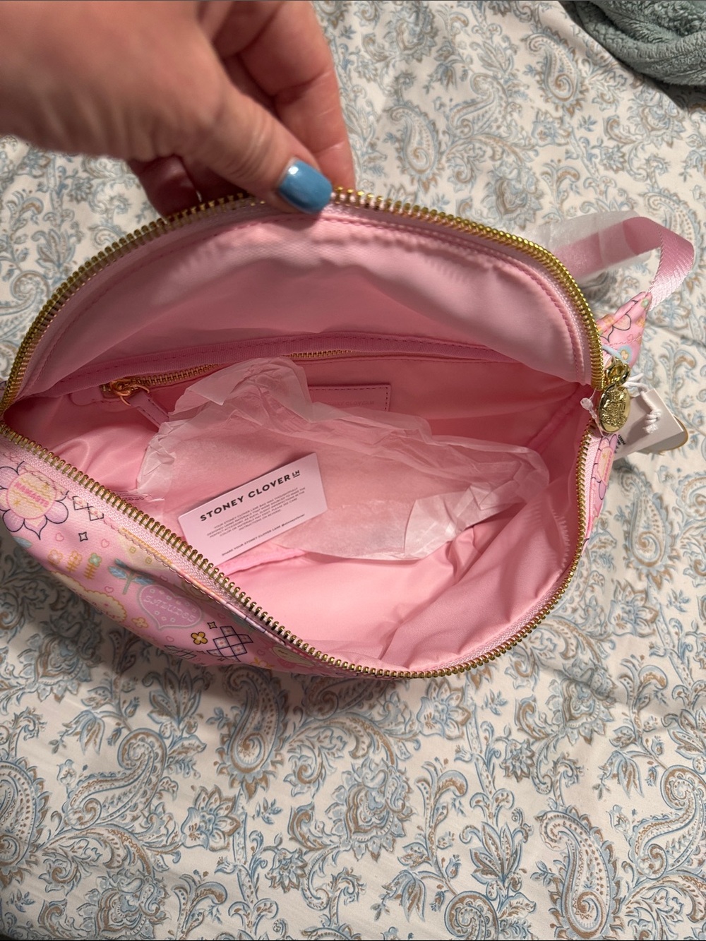 Small World Large Pink Fanny Pack - Picture 5 of 8